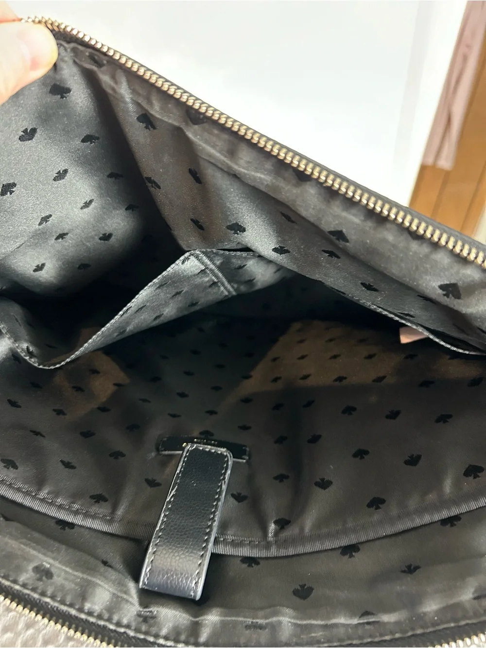 Kate Spade New York Black Nylon Laptop Briefcase Bag Crossbody